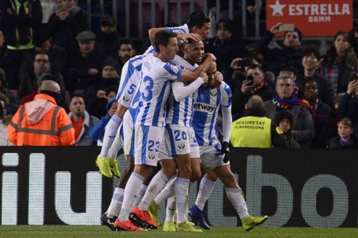 Martin Braithwaite del Leganés dio la sorpresa al anotar el gol del empate en el Camp Nou. Su anotación llegó en el minuto 57.