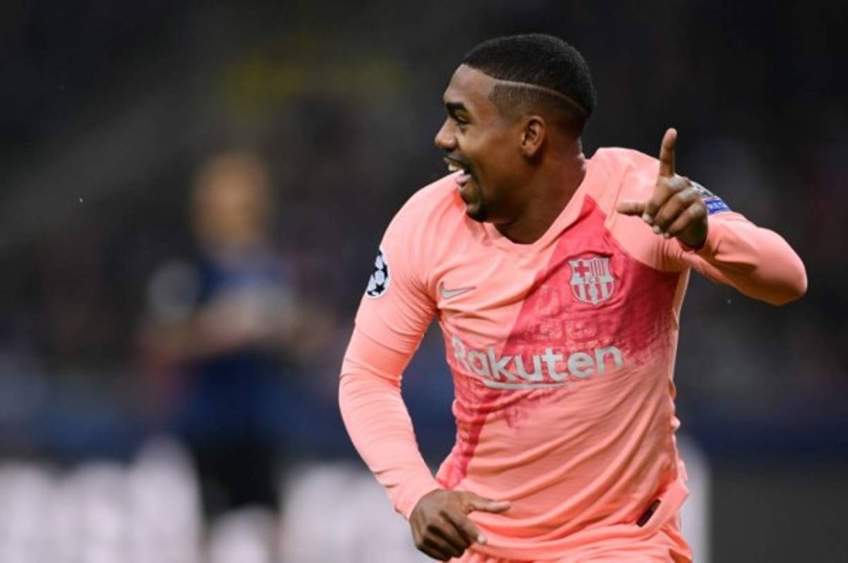 El joven mediocampista brasileño Malcom ingresó en los últimos minutos y anotó el 1-0 parcial del Barcelona ante el Inter.