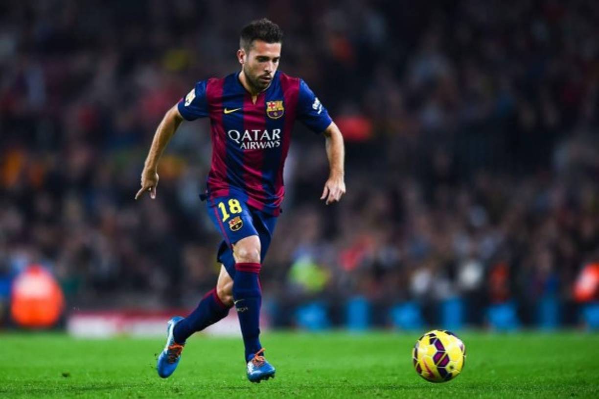El lateral izquierdo español Jordi Alba, del FC Barcelona.