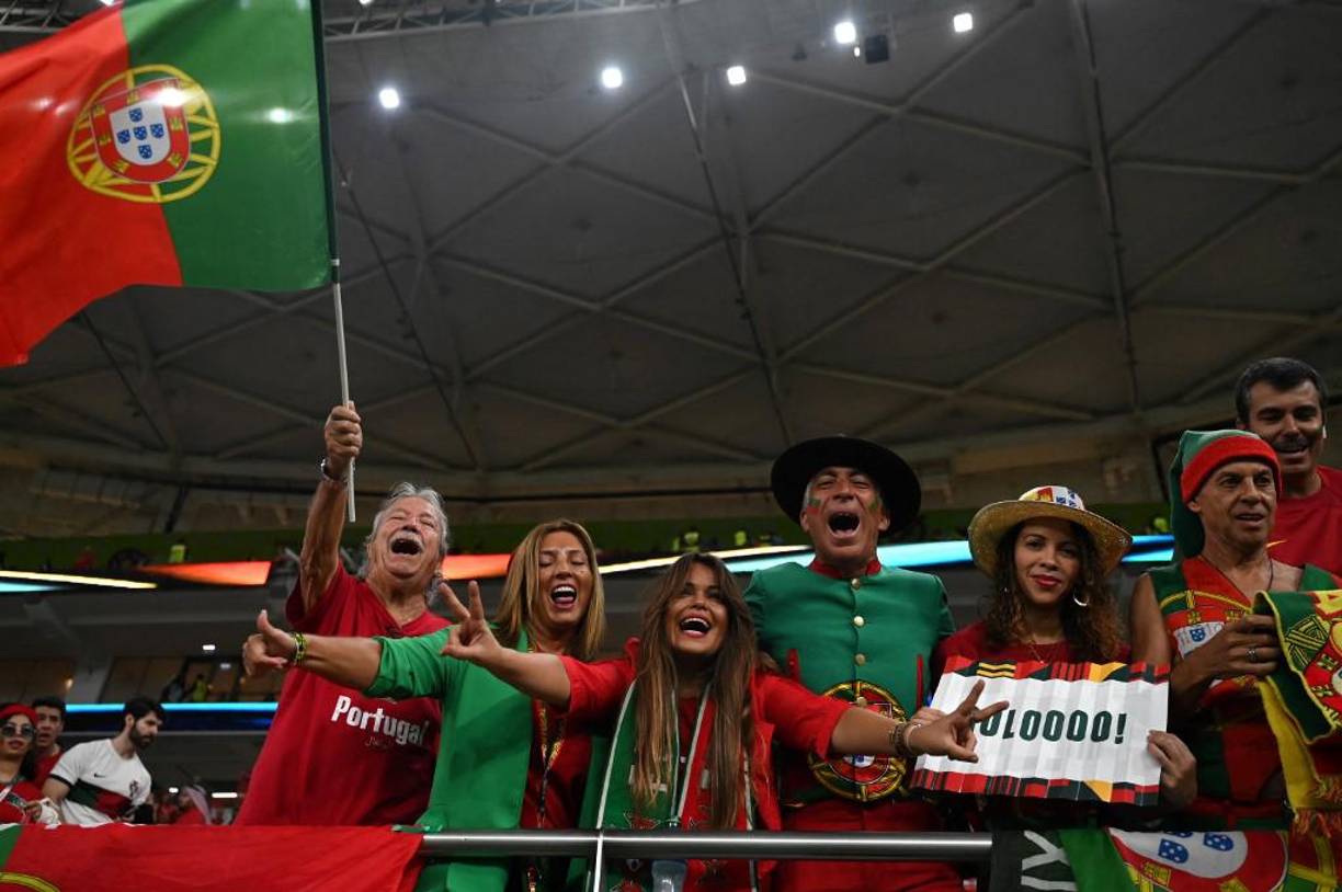 Georgina Rodríguez se robó las miradas en el Portugal - Marruecos