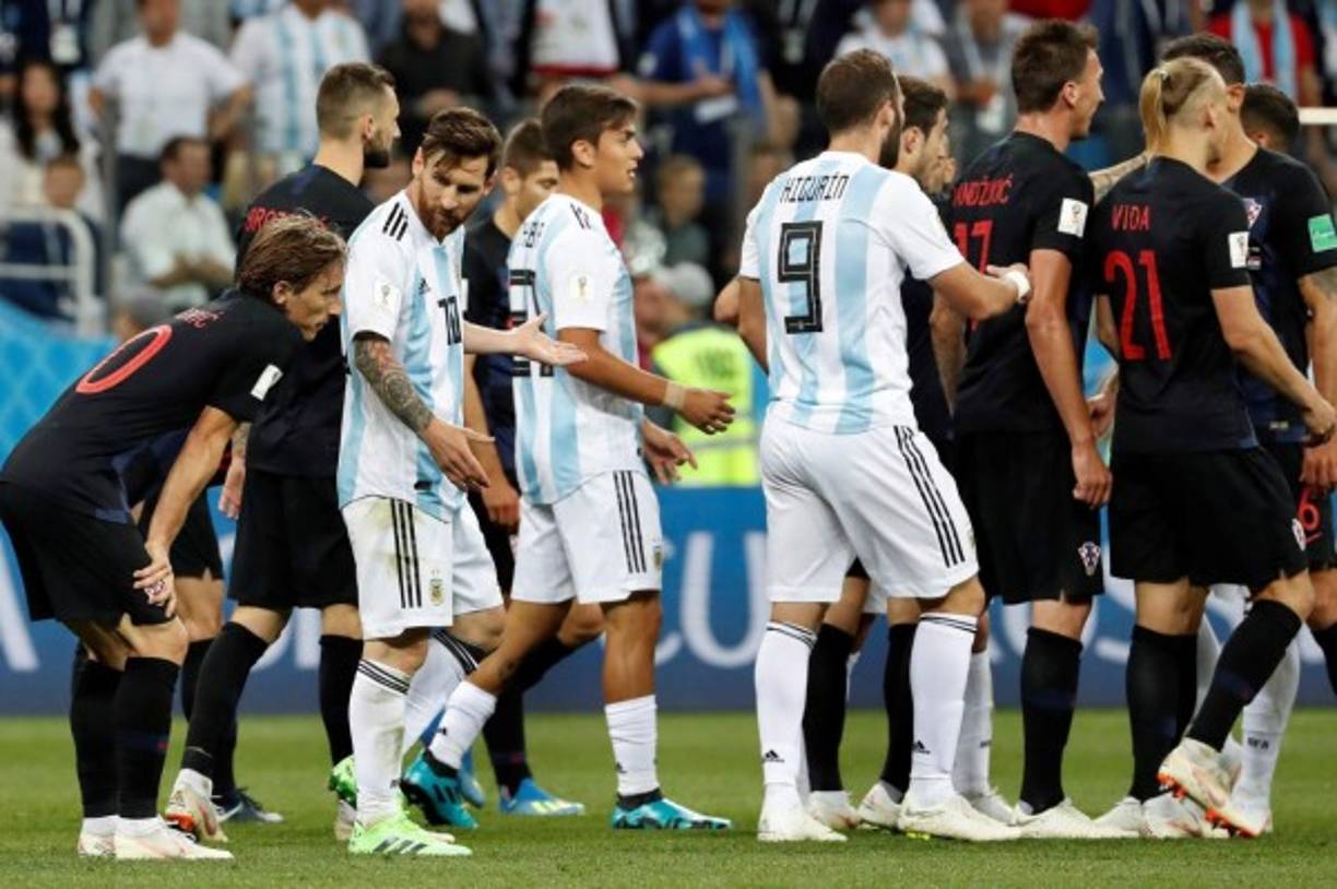 Messi estuvo enojado en el encuentro ante los croatas e inclusive llegó a discutir con Modric, el jugador del Real Madrid que marcó uno de los tres goles.