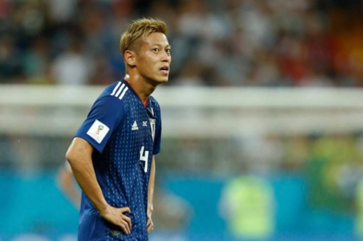 El mediocampista japonés Keisuke Honda jugó su último partido con la selección de Japón ante Bélgica. Foto AFP