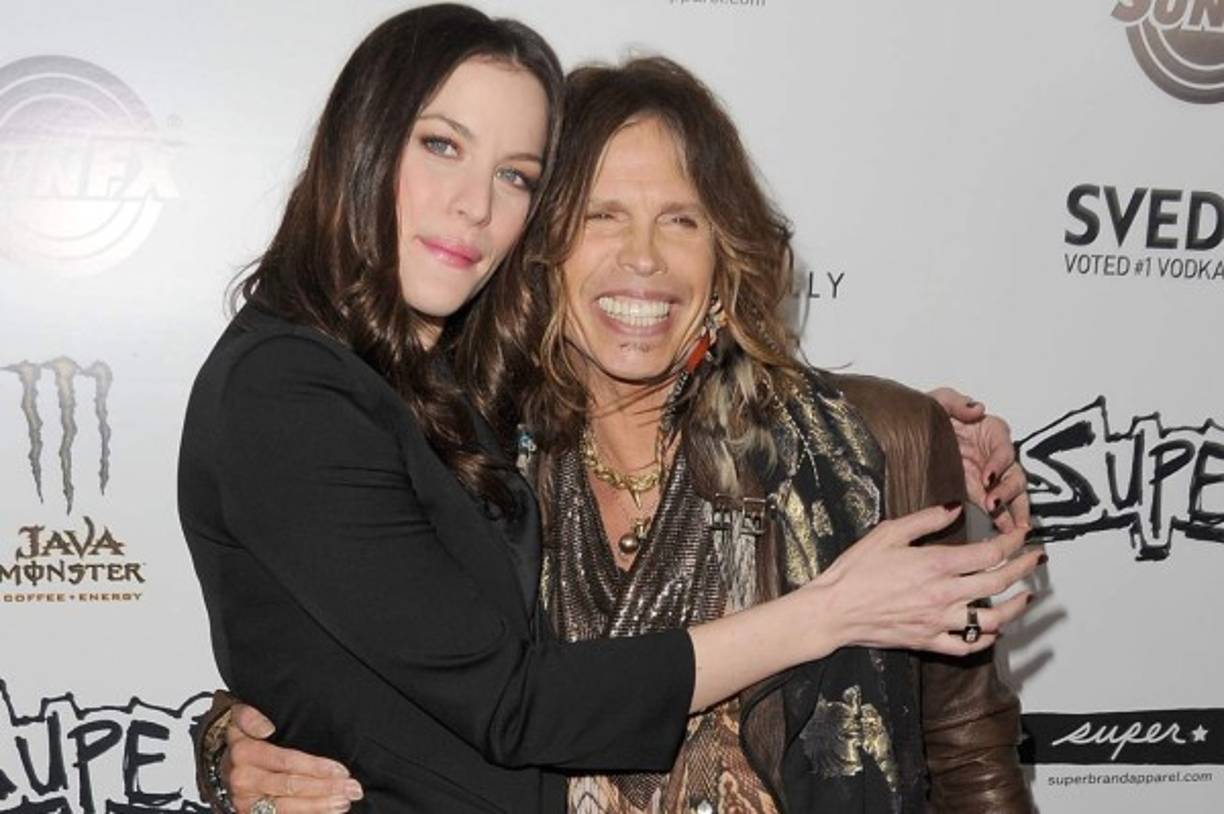 La actriz Liv Tyler y su padre el cantante Steven Tyler.