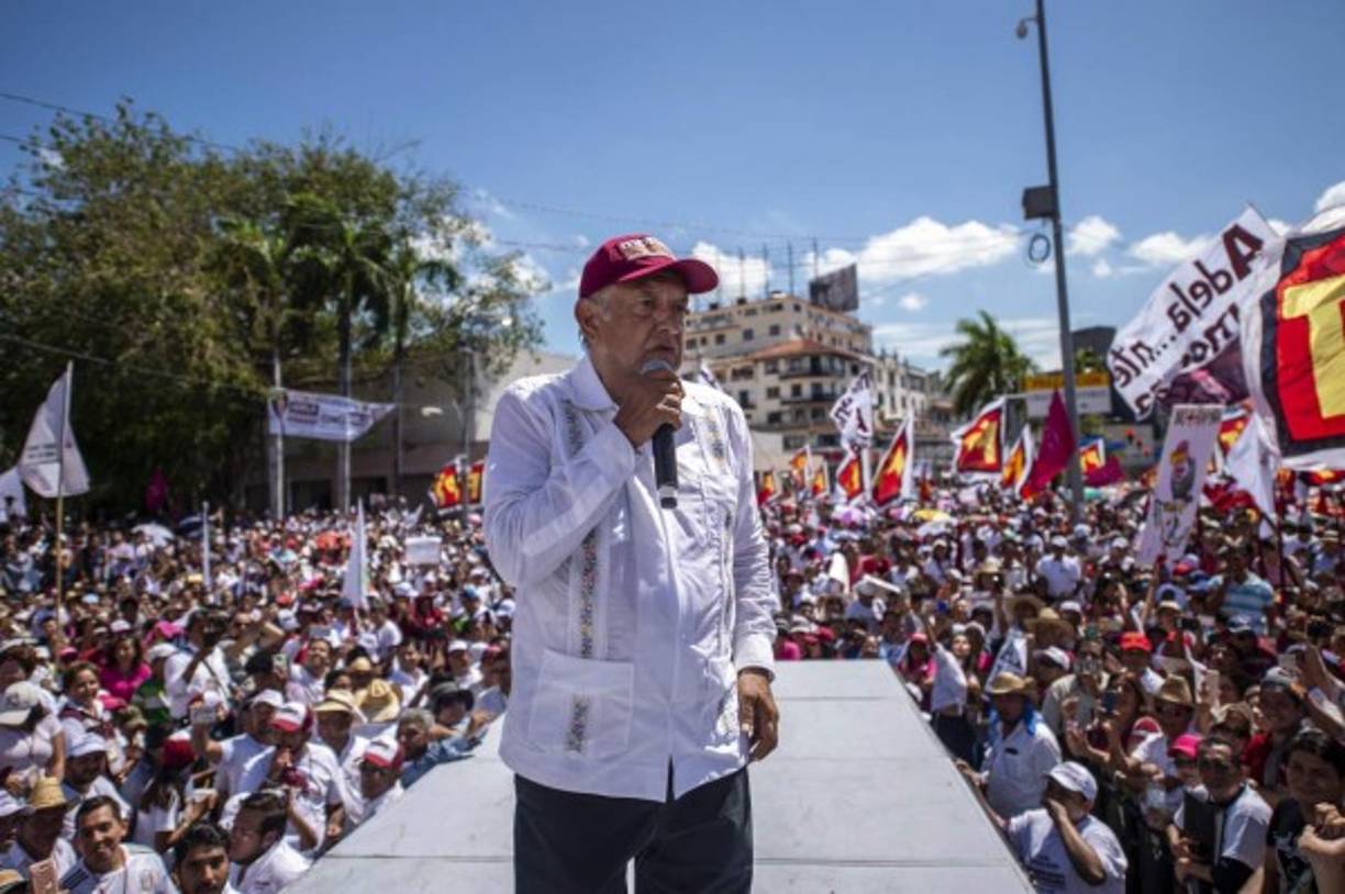 Mexico's President Andres Manuel Lopez Obrador walks before the arrival of his Colombian counterpart Ivan Duque, at the National Palace in Mexico City on March 10, 2020. (Photo by RODRIGO ARANGUA / AFP) (Photo by RODRIGO ARANGUA/AFP via Getty Images)