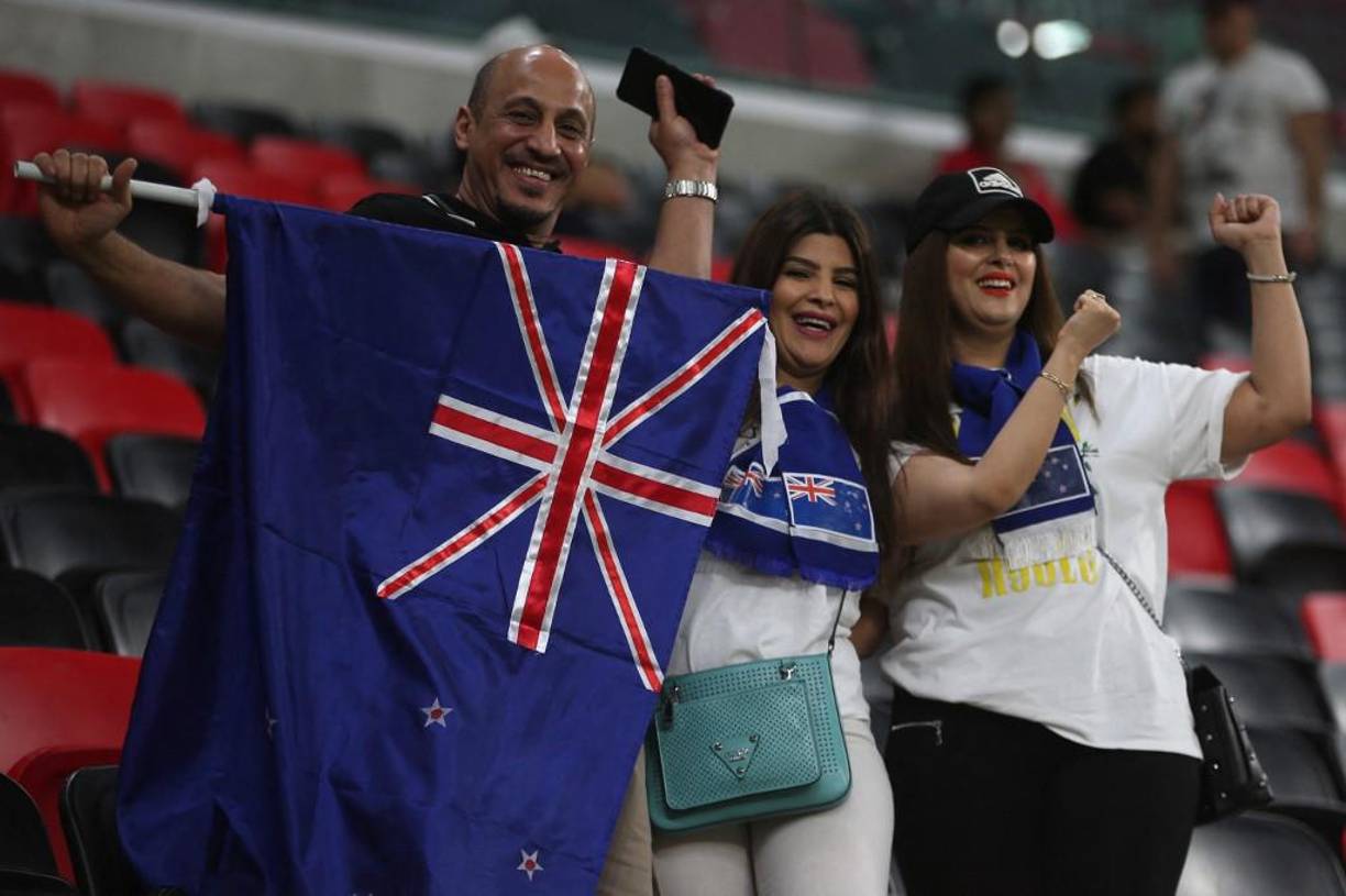 La afición de Nueva Zelanda no se quedó atrás y han llegado .