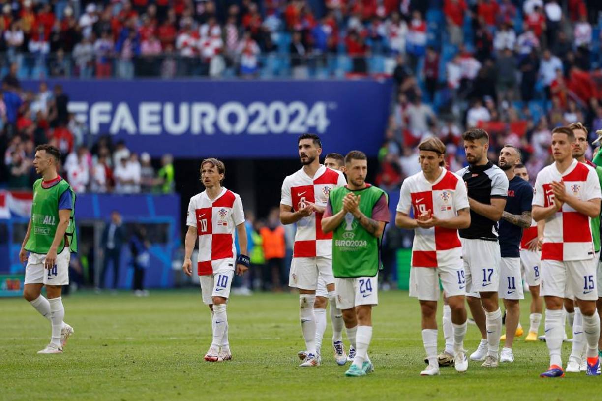 La decepción en la plantilla de Croacia fue evidente ya que les empataron al minuto 95.