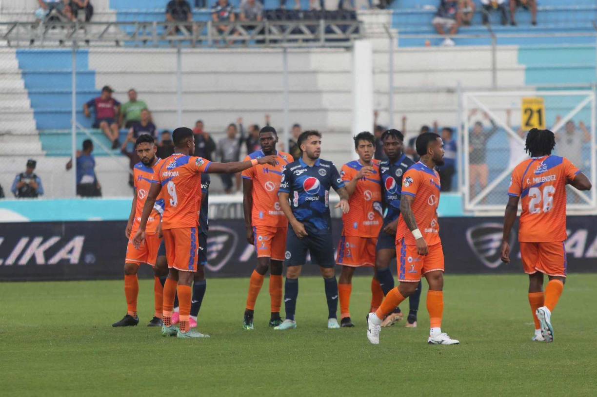 El partido entre Motagua y UPN finalizó en empate 1-1.