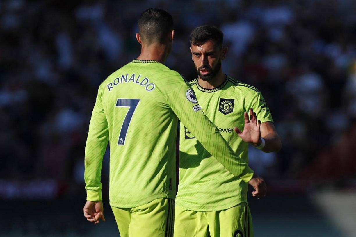 CR7 lució impotente tras el 4-0 encajado ante el Brendford.