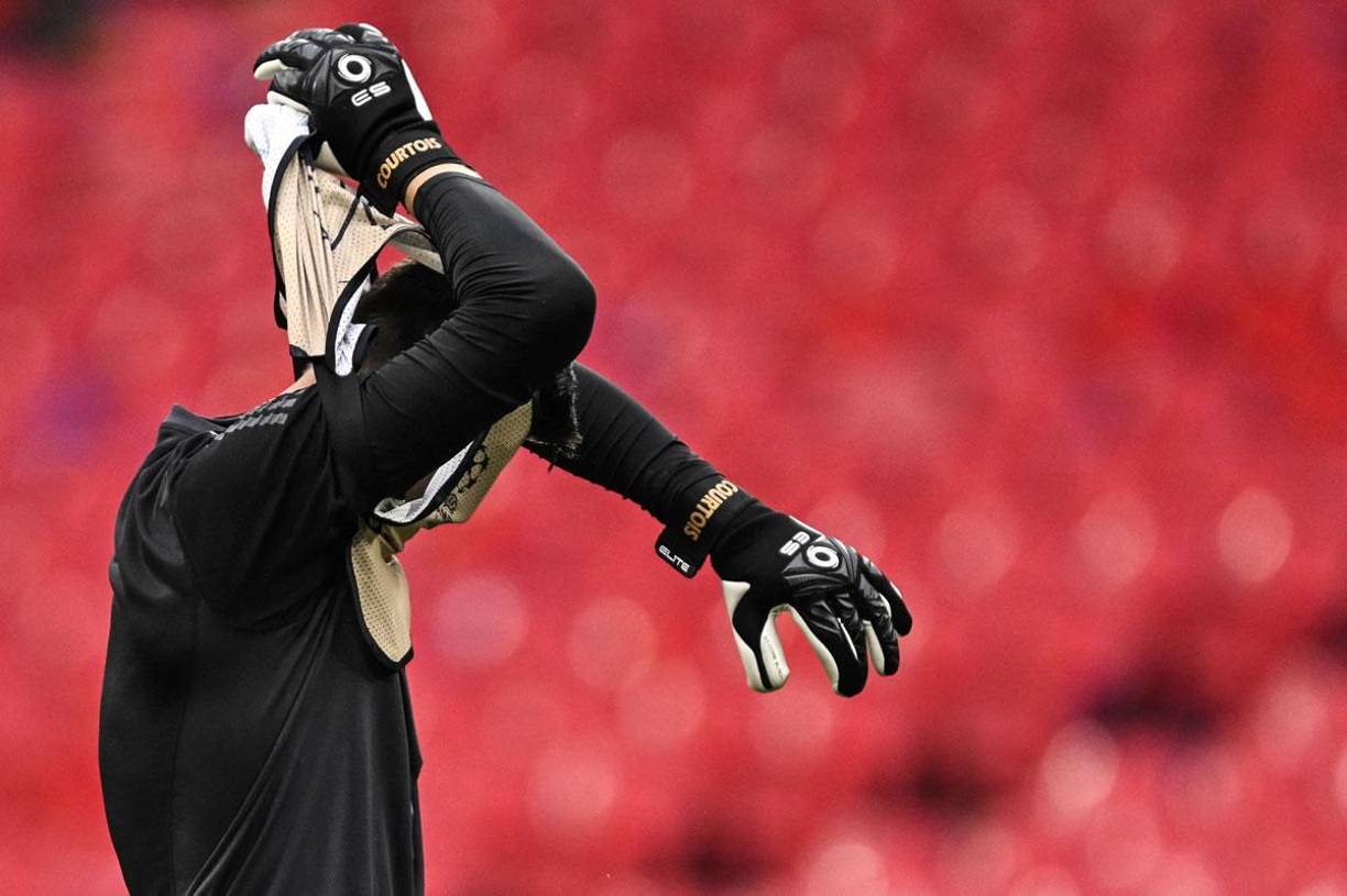 Thibaut Courtois está listo para defender el arco del Real Madrid. El belga será el portero titular en la final de la Champions League.