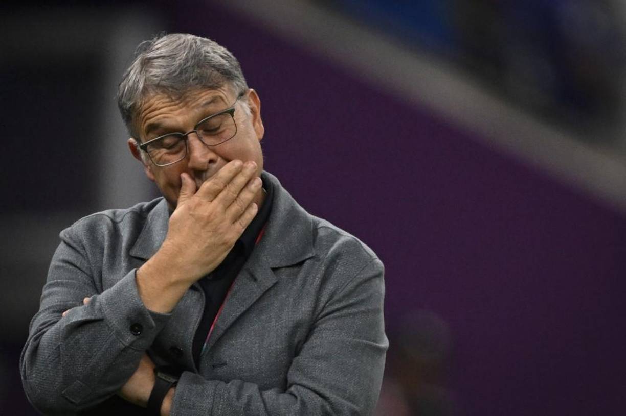 Así quedó el Tata Martino tras la derrota de México ante Argentina.