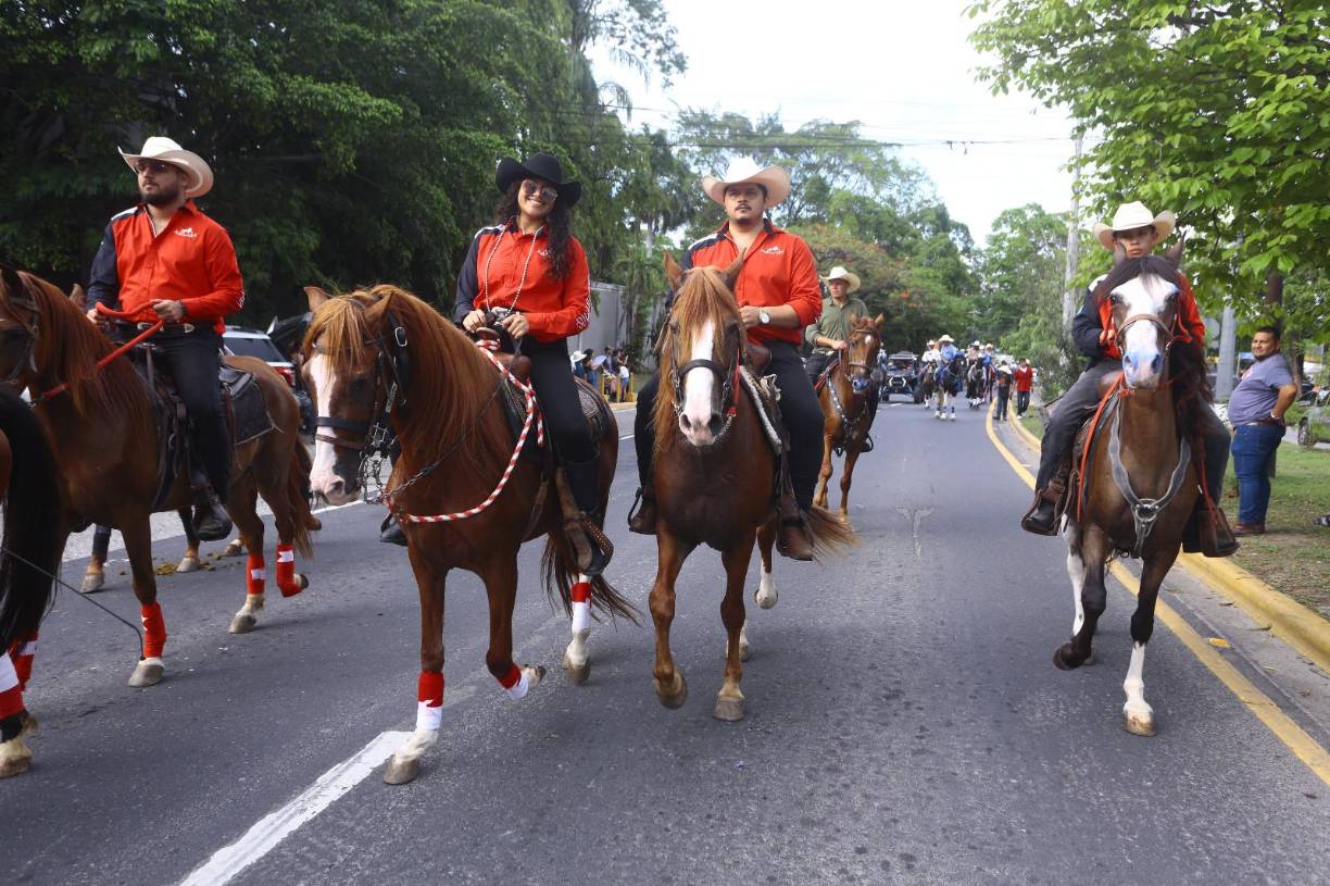 Decenas de espectadores y familias sampedranas se instalaron en las orillas de la avenida circunvalación para apreciar la belleza de hermosos ejemplares de equinos de raza como iberoamericanos, españoles, peruanos, frisones, worlander, cuarto de milla y muchos más.