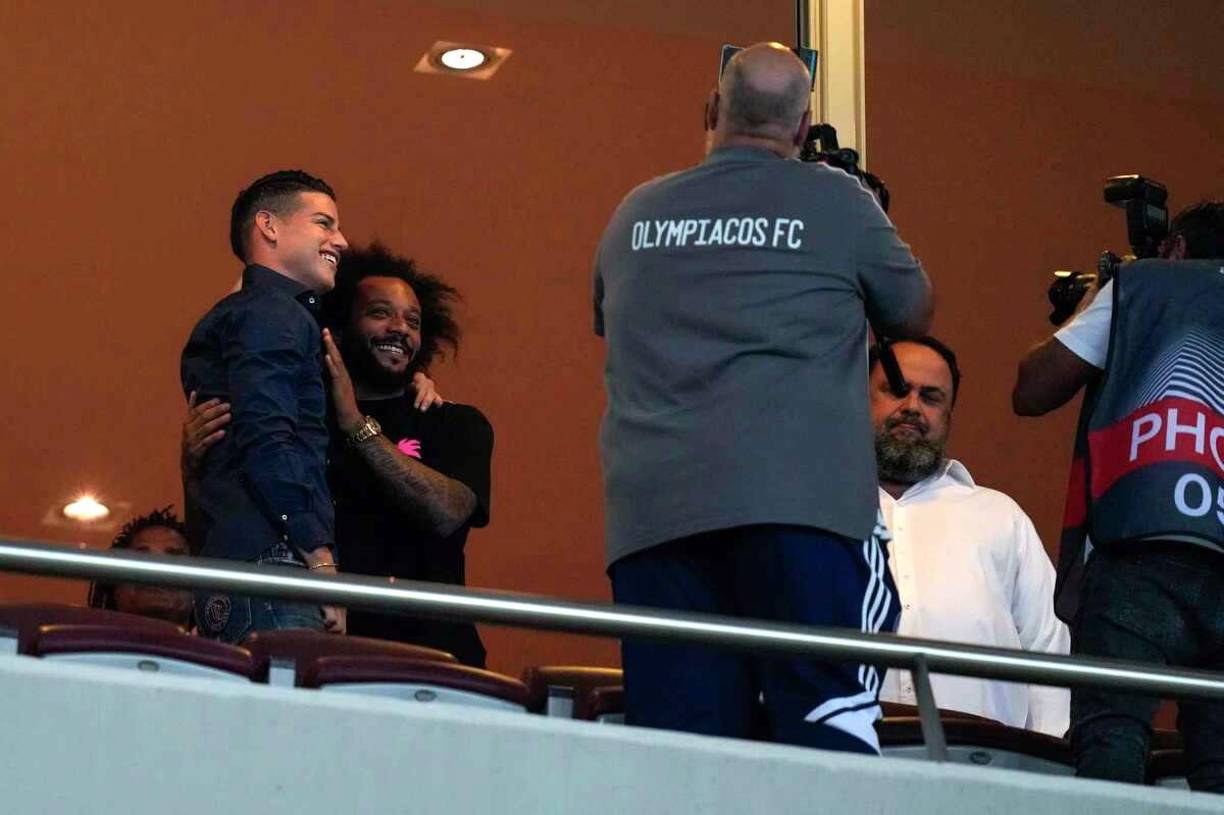 Y llegó el momento del reencuentro de James Rodríguez con Marcelo.