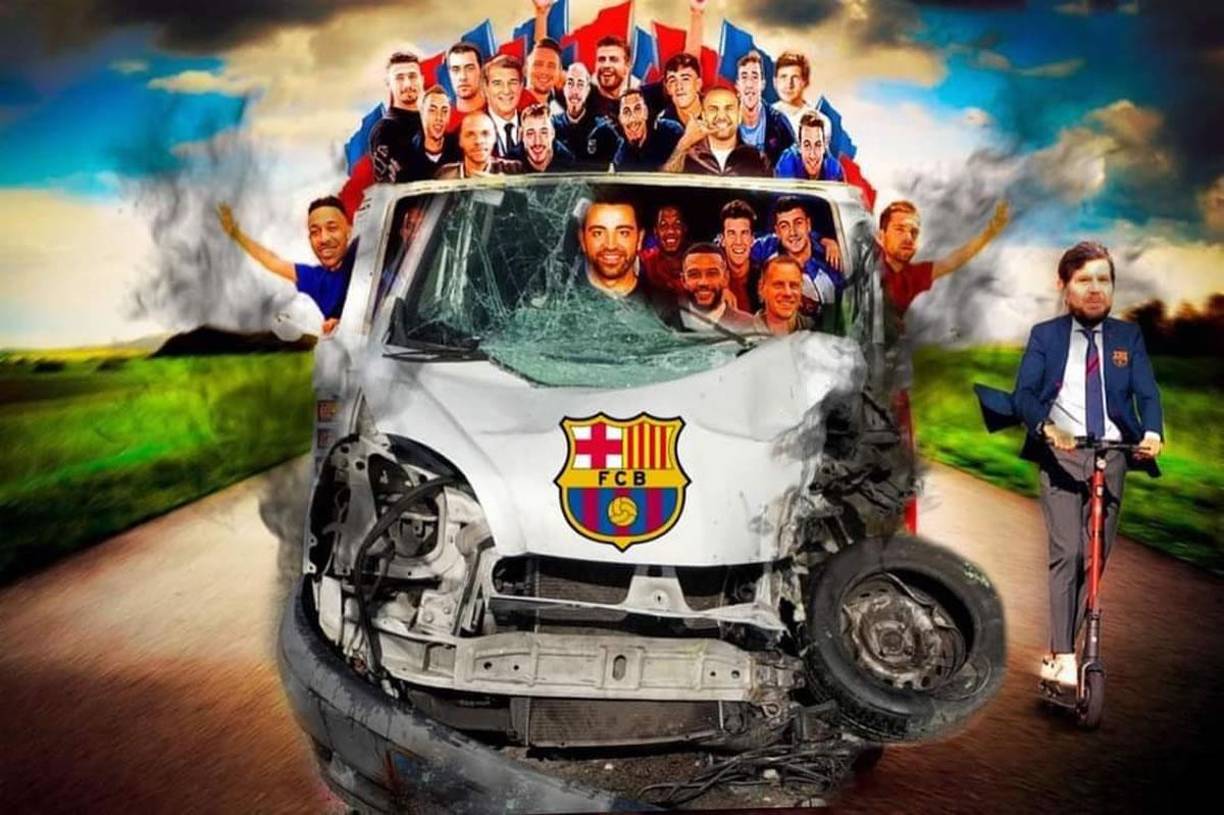 ¡Otra vez se estrelló la ‘Xavineta‘! Los memes de la derrota del Barça contra Cádiz en la Liga Española