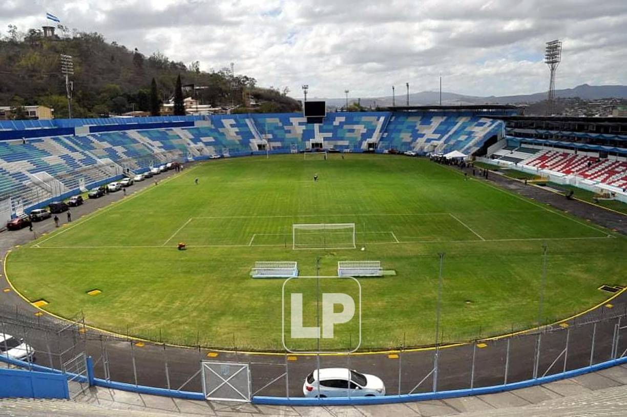 Así luce el estadio Nacional con las remodelaciones que ha recibido en los últimos días. Las autoridades de Conapid han tomado el mando del coloso capitalino.