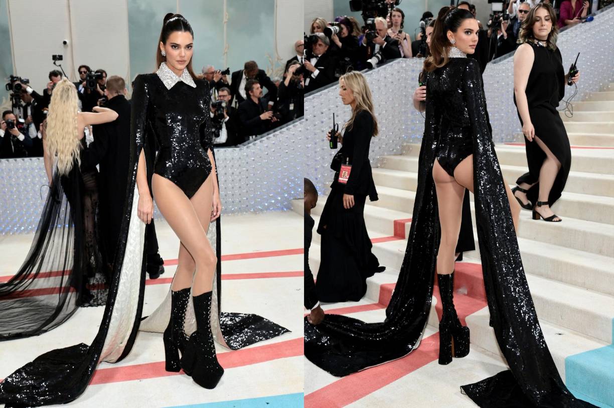 Y aunque este año se esperaba que desfilara de la mano de su novia Kendall Jenner, la modelo llegó por aparte. 