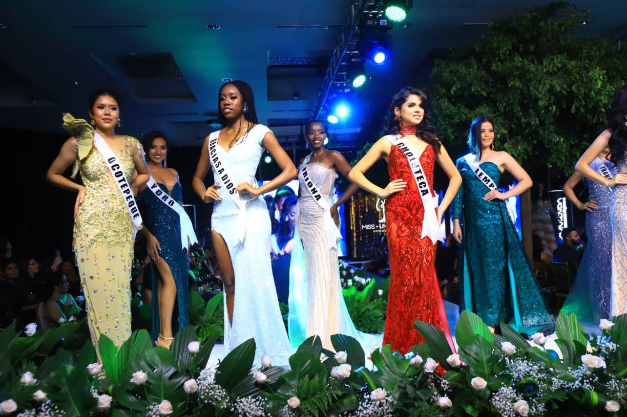 Así lucieron las candidatas a Miss Honduras Universo en vestido de gala