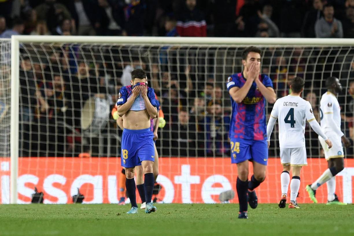 Jordi Alba y Eric García también se lamentaron de los fallos de Ferran Torres.