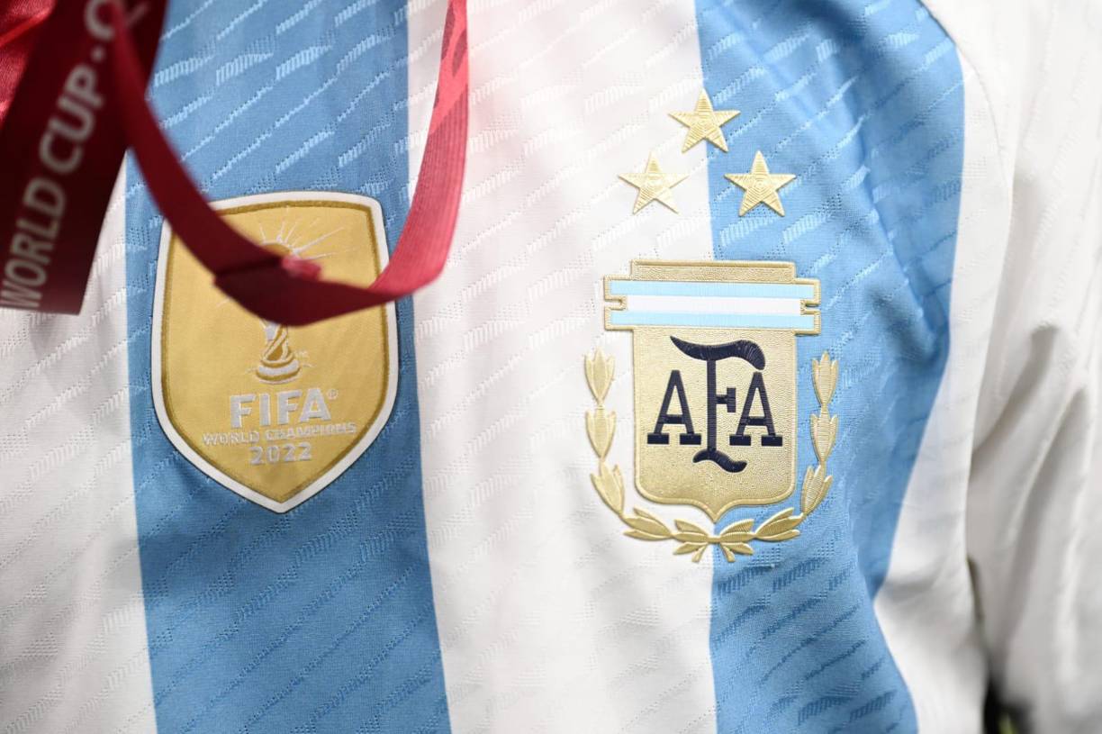 La camiseta de la selección argentina ya tiene la tercera estrella de campeón del mundo.