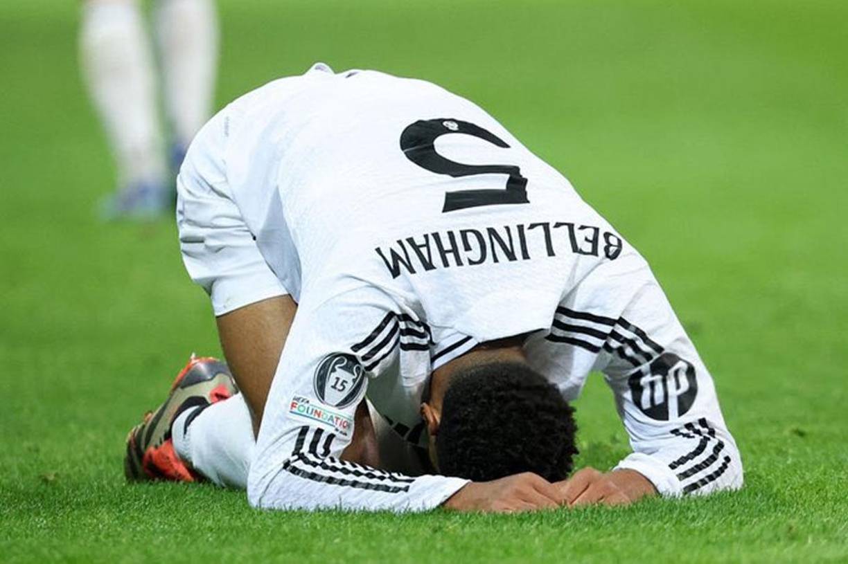 Jude Bellingham peleó y corrió mucho en el campo, pero no pudo evitar la derrota del Real Madrid.