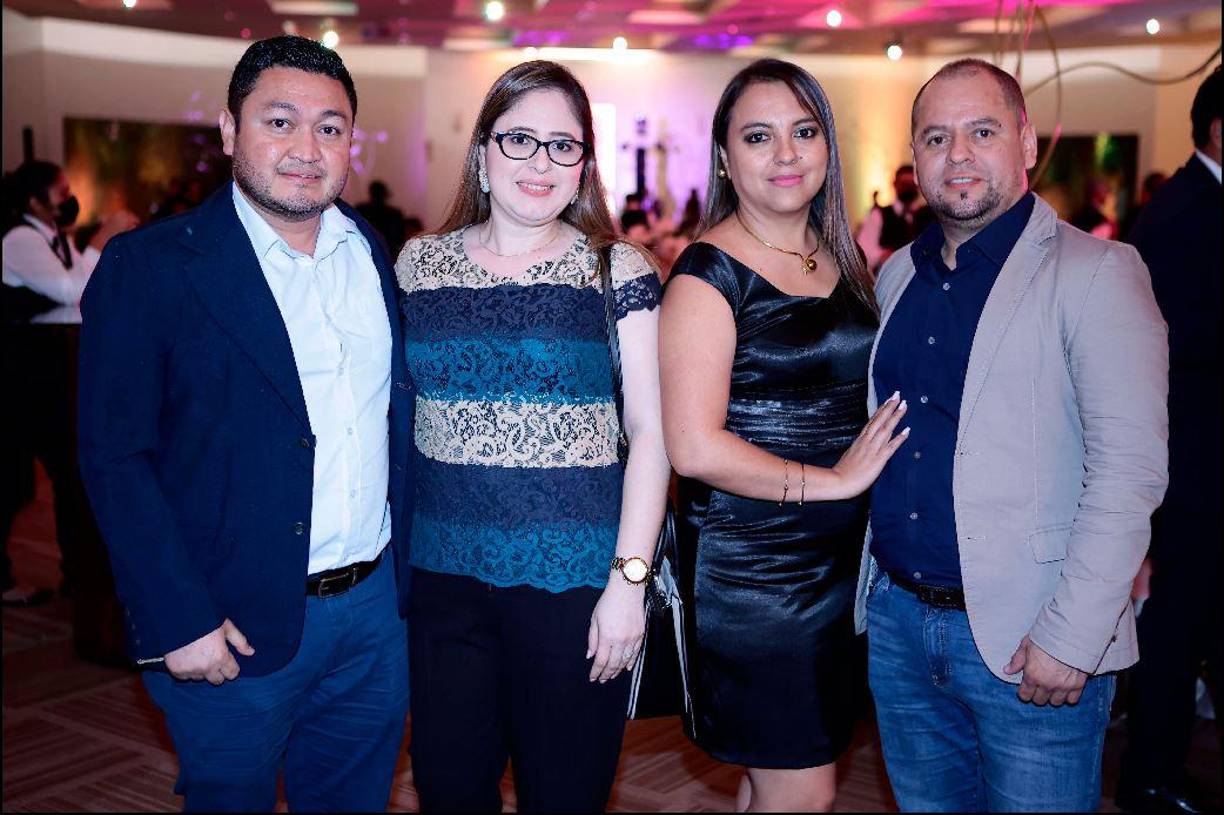 Erick Majano, Claudia Lázaro, Doris Aguilar y Eduardo Caballero