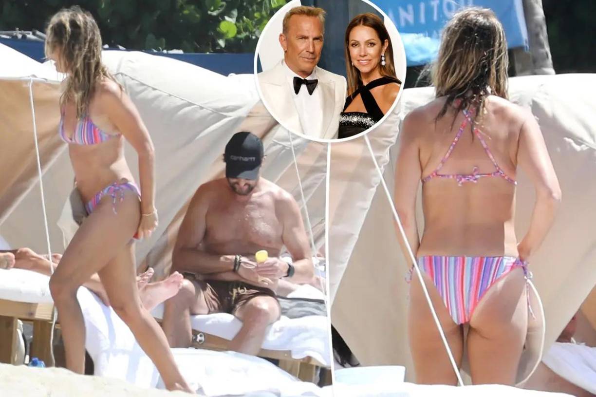 En algunas de las tomas se puede ver a Christine luciendo su tonificado cuerpo en un diminuto bikini de colores. Junto a ella se encuentra Josh Connor, amigo de Christine y Kevin Costner. 