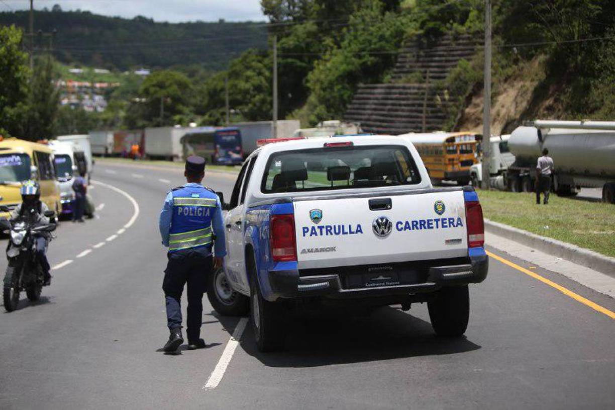 La protesta generó un caos vehicular en la salida al norte de al capital.