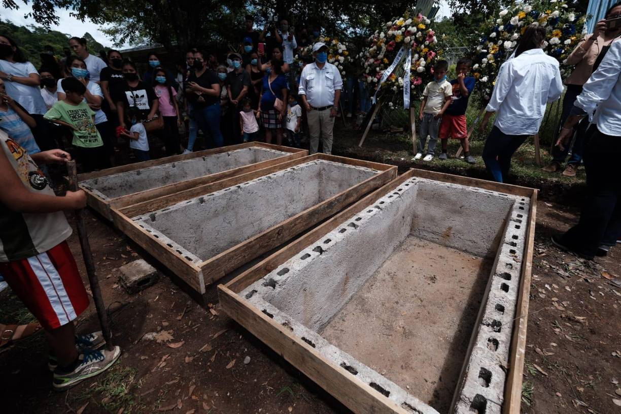 Lugar donde descansarán eternamente Margie Paz y los hermanos Caballero.