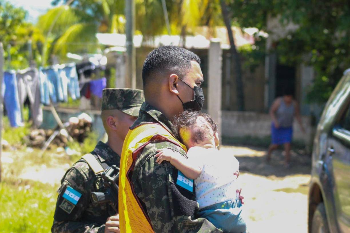 El Progreso, Yoro, especialmente en las zonas bajas de los campos bananeros, es endeble ante la creciente del Ulúa. 