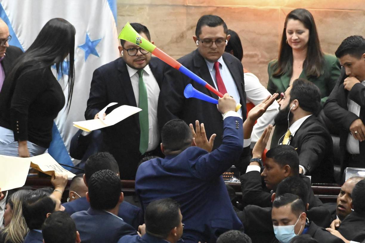 Nelson Márquez, diputado nacionalista por Intibucá, encabezó las protestas. 