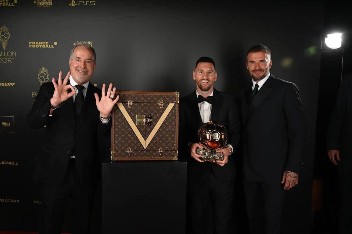 Parte de la celebración del Inter de Miami comenzó el lunes en París, Beckham y Jorge Más (mandatario del club), acompañaron a Lionel Messi en la Gala de la premiación en París.