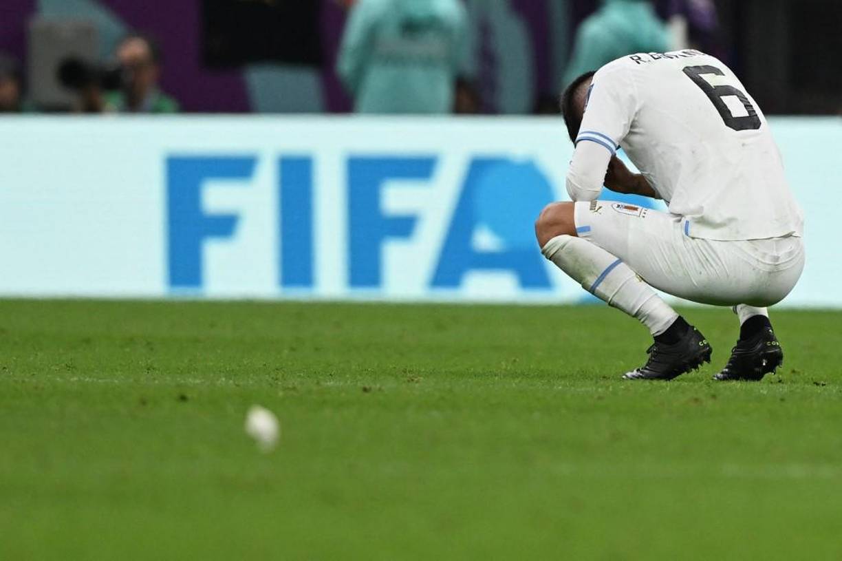 La tristeza era evidente en la selección Nacional de Uruguay.