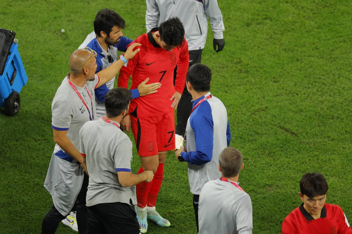 El capitán de Corea del Sur no podía ocultar su tristeza al estar casi eliminado de la Copa del Mundo.