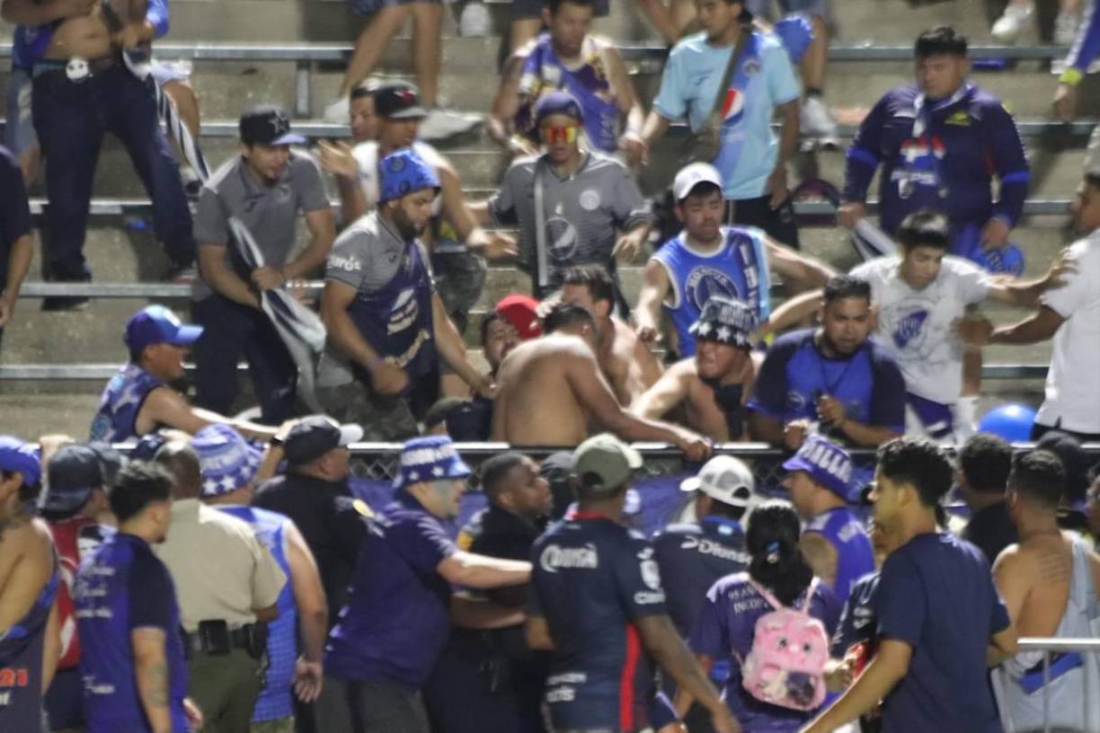 Momentos de terror se dieron en un partido amistoso del Motagua.