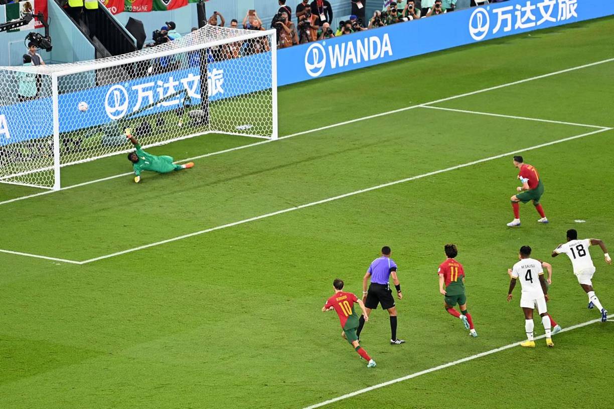 Cristiano Ronaldo con este gol se convirtió en el primer jugador en marcar en cinco Mundiales.