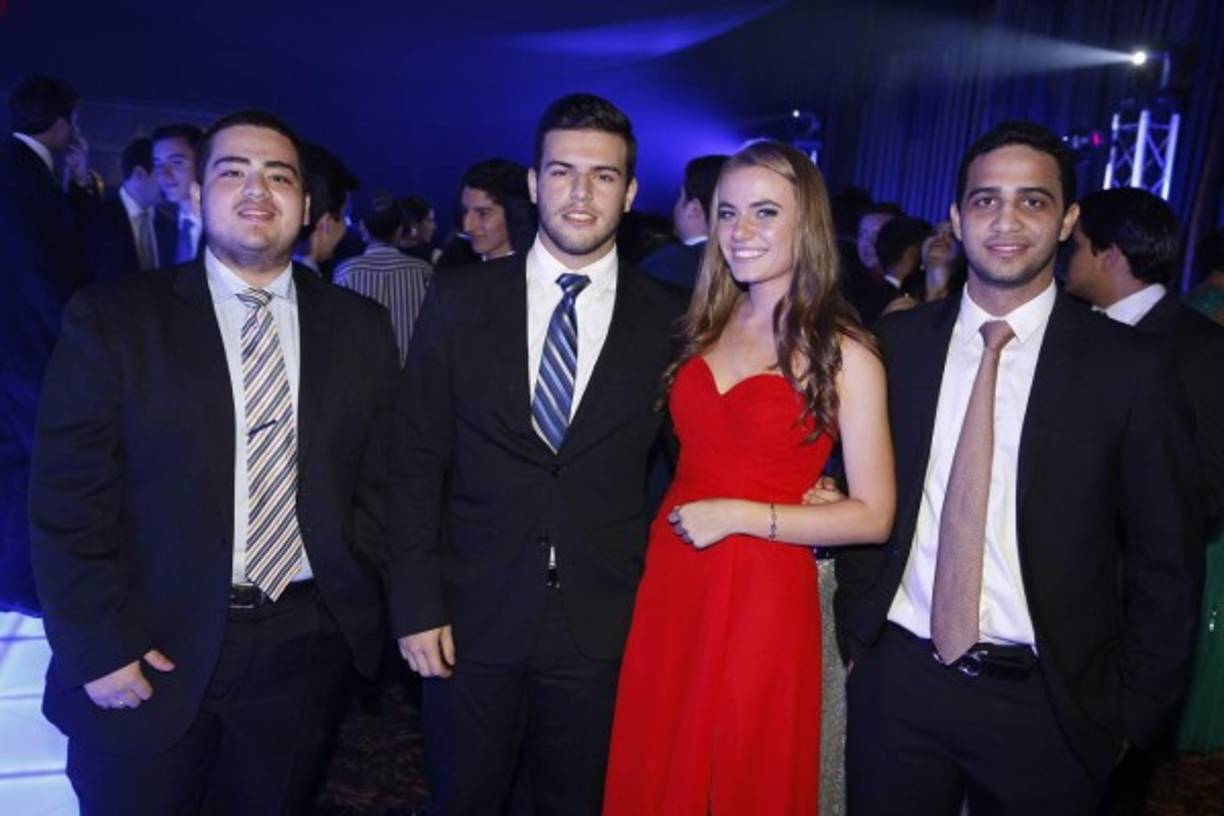 Edgardo Alcántara, George Saybe, Sofía Suazo y Fuad Abufele.