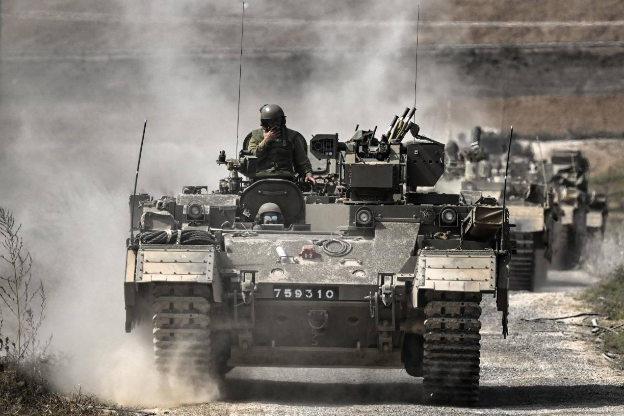<b>El 26 de octubre, Israel</b> lanzó un primer ataque con tanques en la Franja de Gaza.