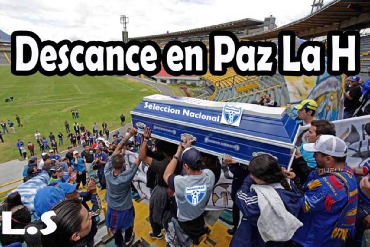 Así grafican los hondureños las derrotas consecutivas de la Selección de Honduras.