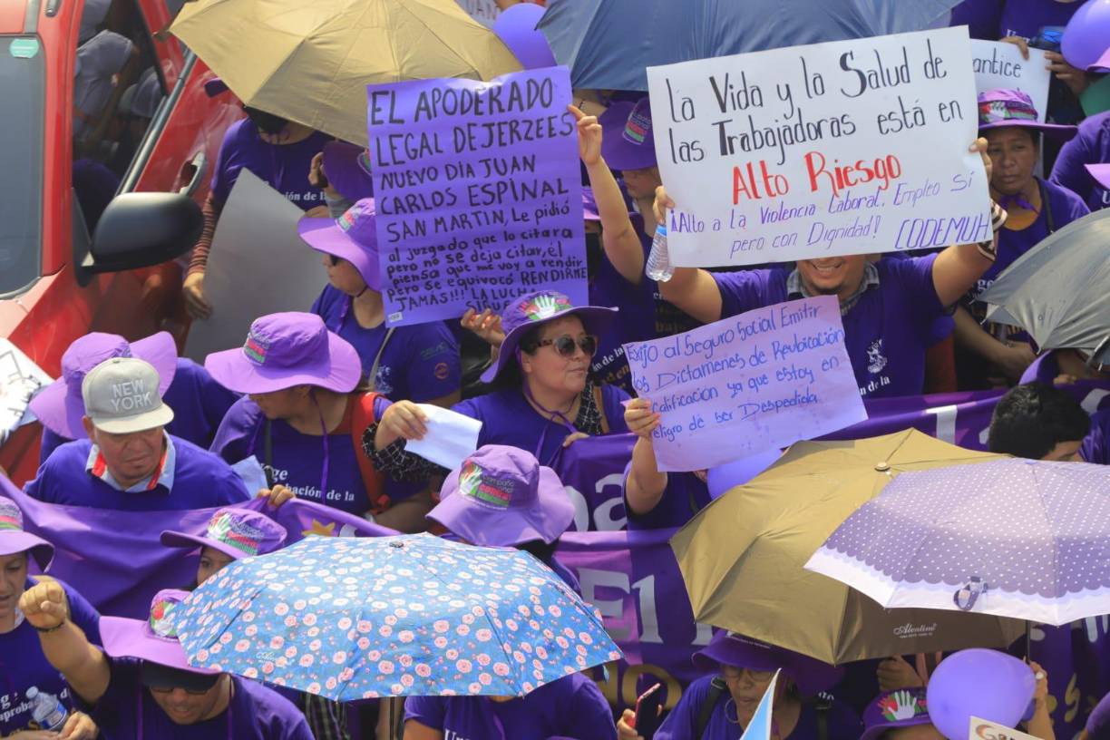 La movilización fue por toda la primera calle de la Capital Industrial. 
