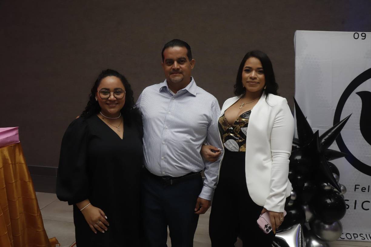 Estefanía Cerrato, Geremías Serrano y Saadia Gonzáles