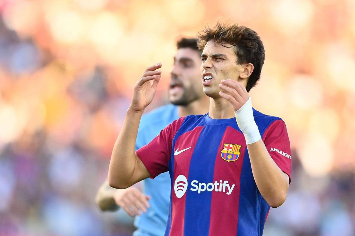 Joao Félix se lamenta por la ocasión que no pudo concretar frente a la portería del Celta.