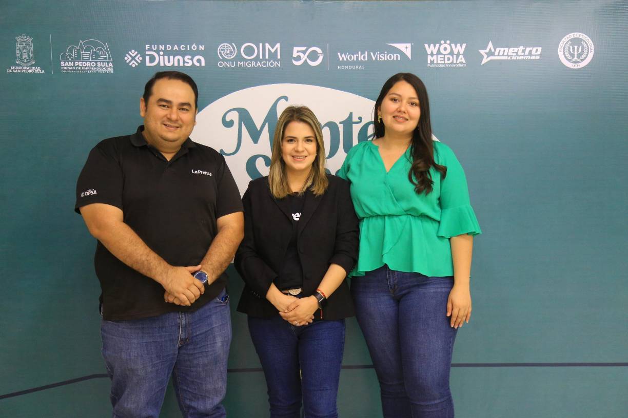 Jared Calderón, Gisselle Caballero y Jacqueline Molina