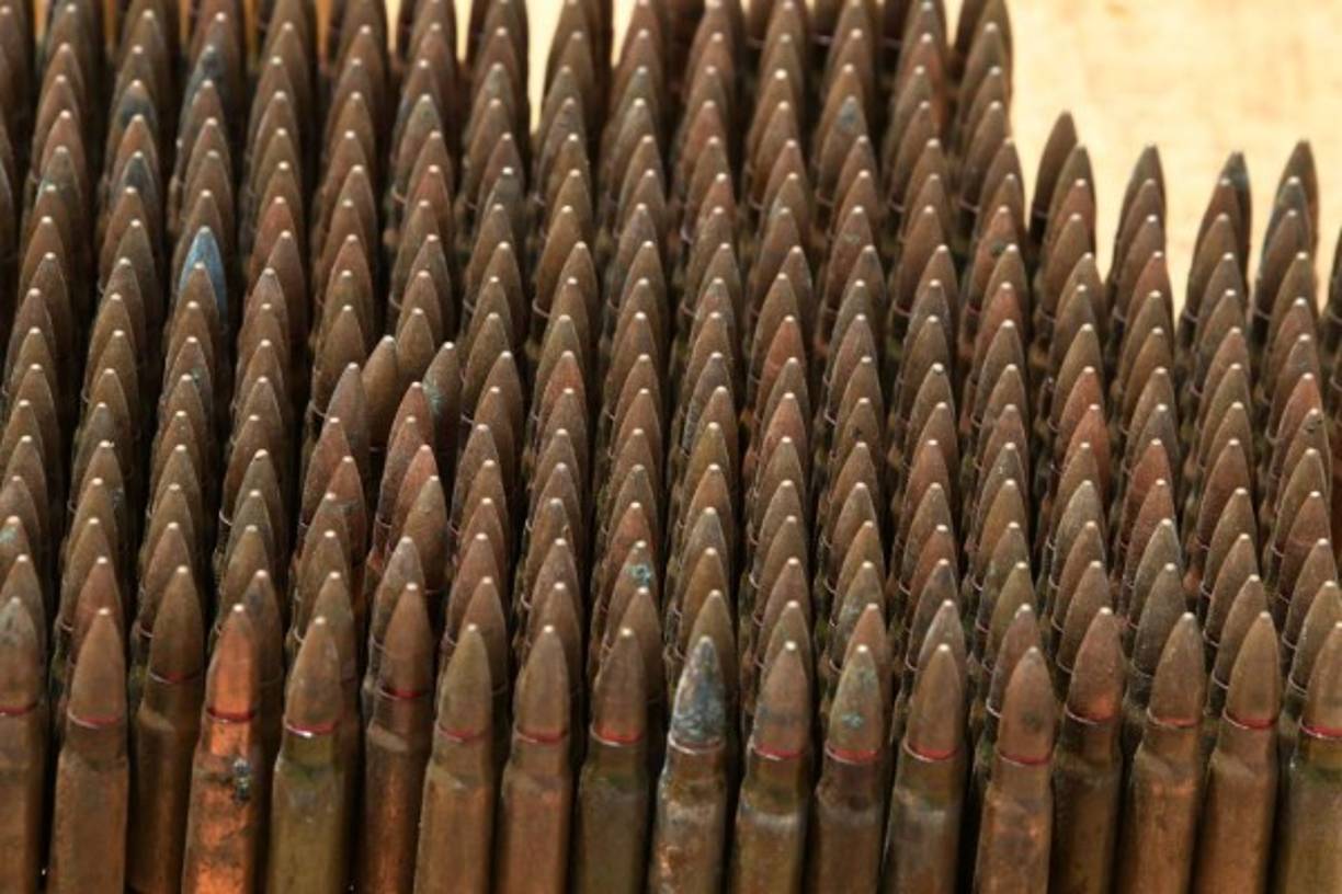 En total se encontraron 27,886 proyectiles de fusiles.