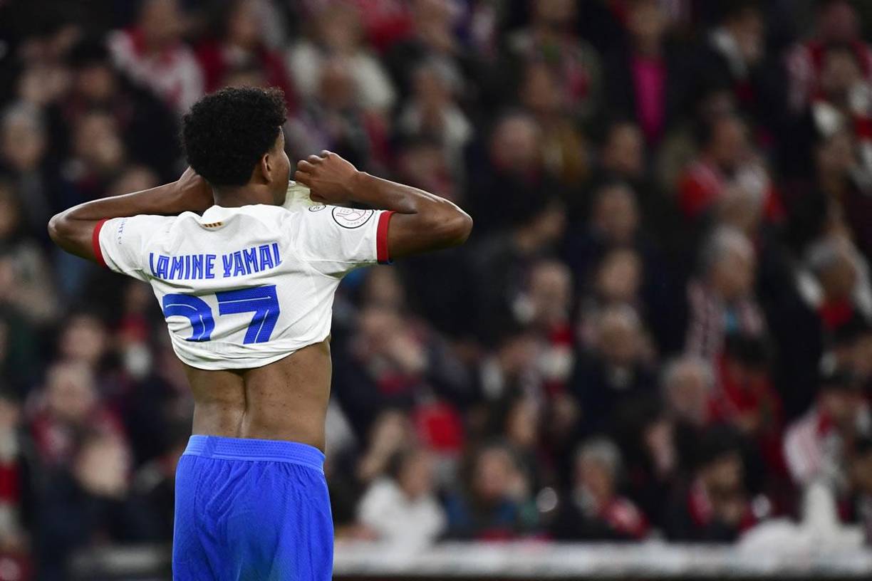 Lamine Yamal se lamenta por los tremendos fallos que tuvo en San Mamés.