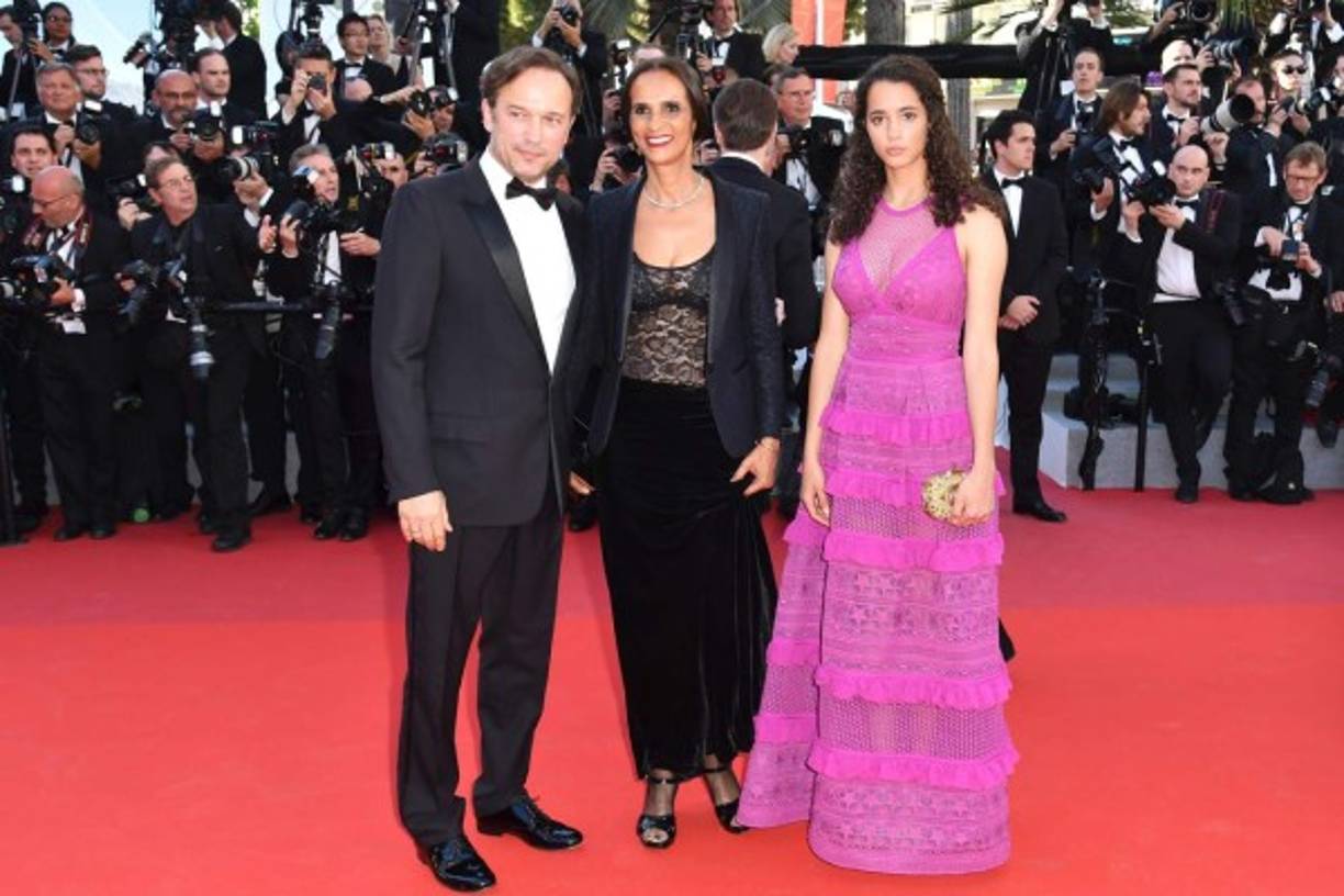 El actor Vincent Perez y su esposa la escritora Karine Silla.