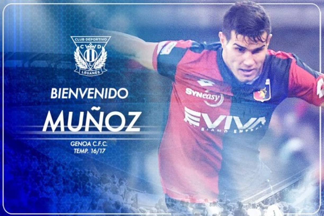 El Leganés refuerza la zaga con el argentino Ezequiel Muñoz. Llega procedente del Genoa y firma por las próximas tres temporadas .
