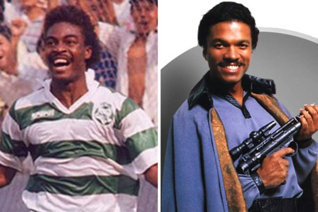 DOLMO FLORES (HON)/ LANDO CALRISSIAN. Uno fue un gran jugador de futbol que brilló con Santos Laguna, otro un gran jugador de Sabbac (juego de cartas), quien brilló por apostar y perder el Halcón Milenario a manos de Han Solo.