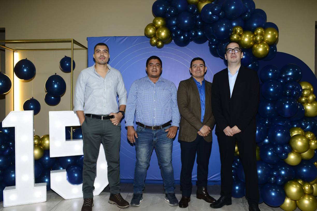 Óscar Hernández, Bayron Barrera, Óscar Mejía y Álvaro Fuentes