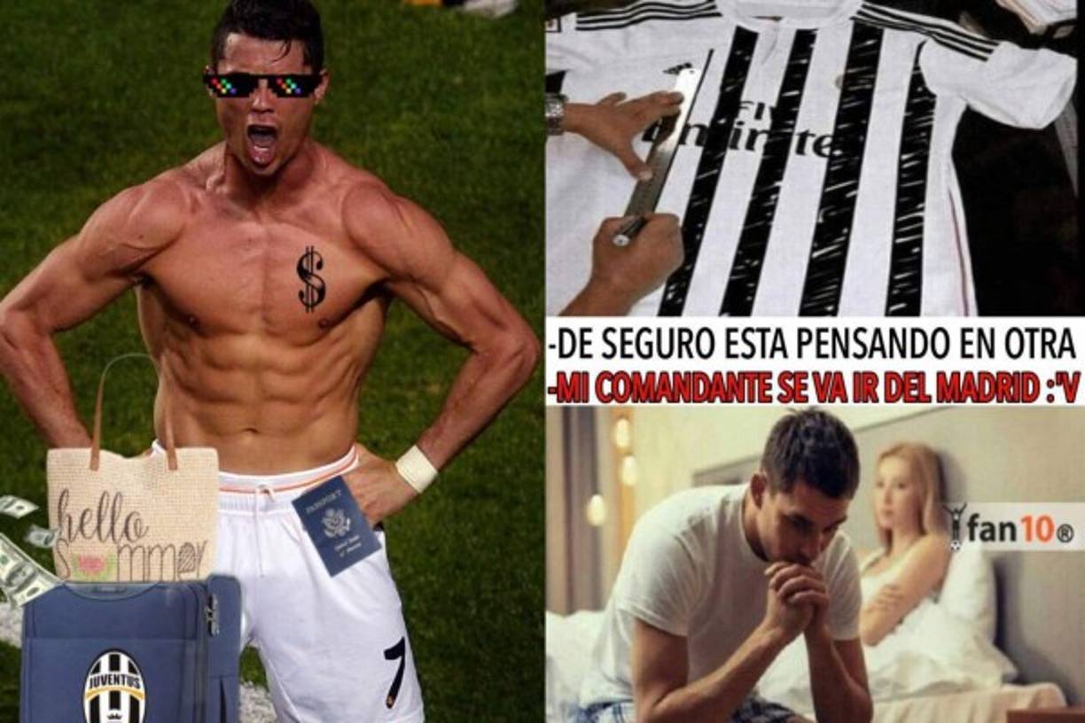 Cristiano Ronaldo estaría saliendo del Real Madrid para irse a la Juventus, según la prensa de España e Italia. Inmediatamente tras la noticia, las redes sociales han estallado con graciosos memes sobre la información.
