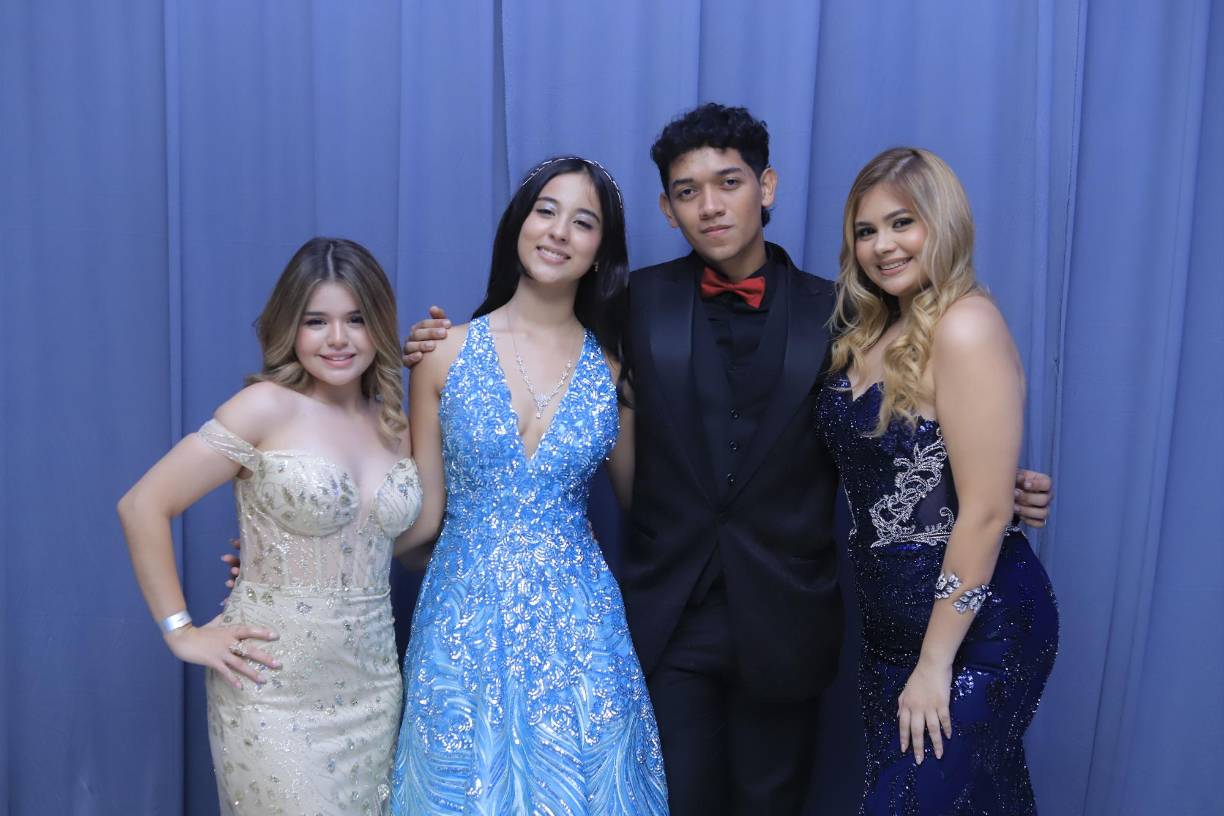 Crystal Belaire, Jocelyn Vásquez, Ían Izaguirre y Mía Orellana