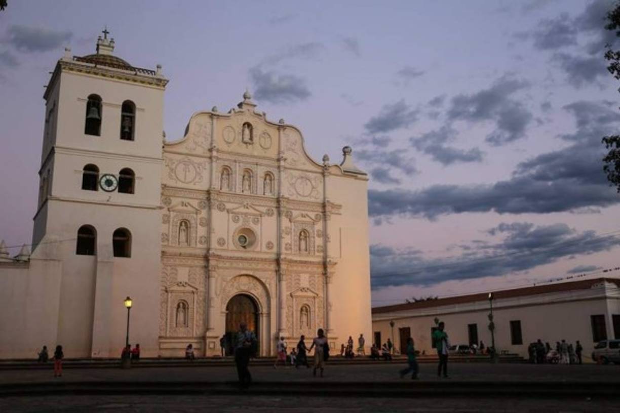 La catedral de la ciudad colonial de Comayagua.